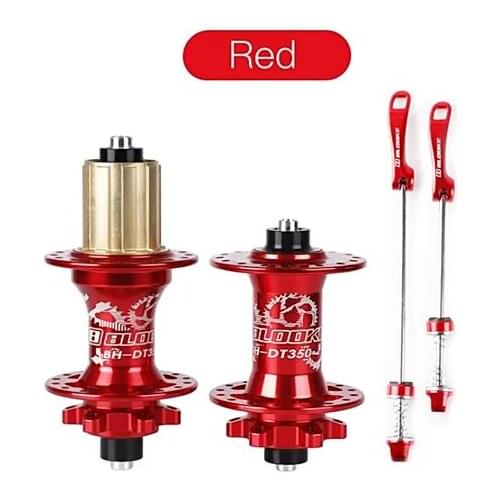 BLOOKE Bicycle Hub 32 Hole DT 350 Front And Rear Bike Quick Release Lever 1 Pair Dual Bearing Mountain