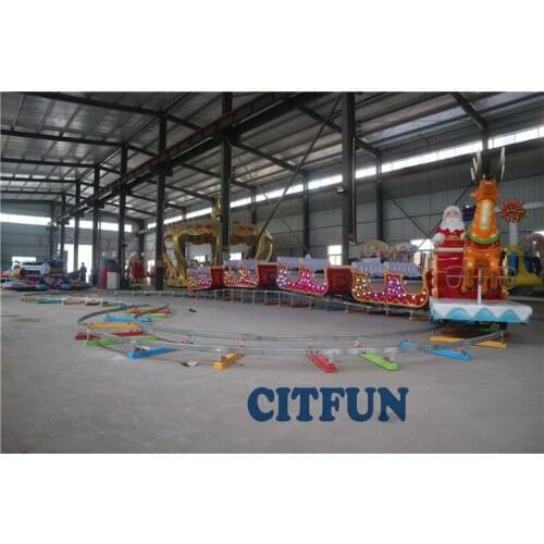 New design High Quality Exported to France Santa Claus Xmas electrical train with CE certificate