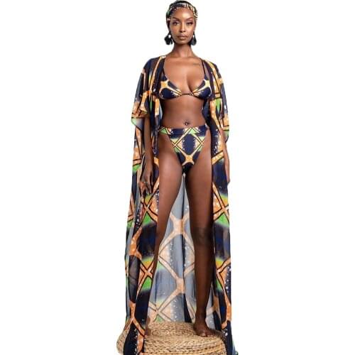 Colorful Novelty Design Women Summer Bikini Set 2 Pcs Bathing Beachwear Soft Halter Cool Print Swimming Suit