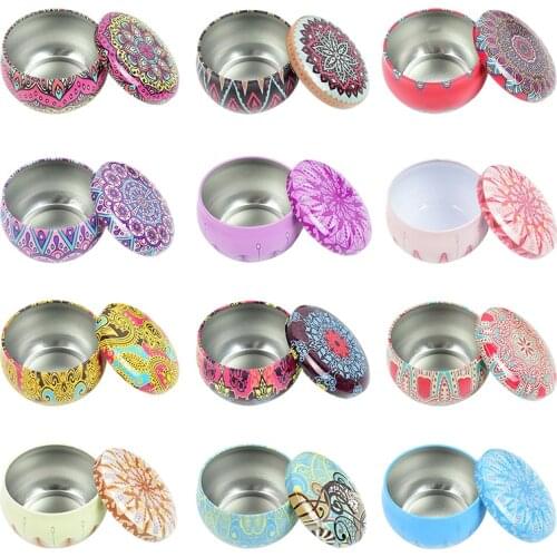 1pc Candle Tin Jars DIY Candle Making kit Holder Storage case for Dry Storage Spices Wedding Party Decoration Candy Tinplate Box