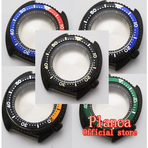 12 colors NH35 Case 45mm PVD black watch case FIT NH35 NA35A NH36 Movement