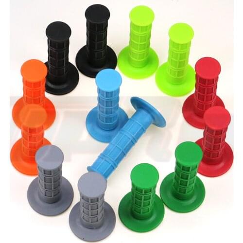 2Pcs TDPRO 22mm Motorcycle Hand Grips Handlebar Front Left Rubber Handle bar Hand Grips For 50cc-250cc Pit Dirt Motor Trail