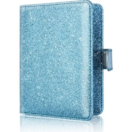 20PCS / LOT Paillette Waterproof Leather Passport Cover RFID Passport Wallet Ticket Card Holder