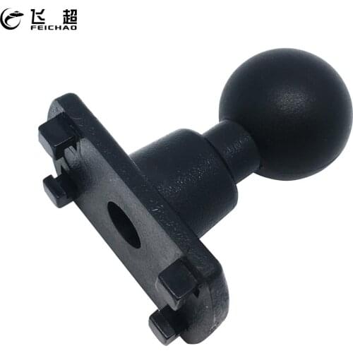 4 Hole Claws AMPS Adapter Plate Rubber 1" Ball Head Bracket for Arkon Robust for Ram Mounts Motorcycle for Gopro Garmin GPS DVR