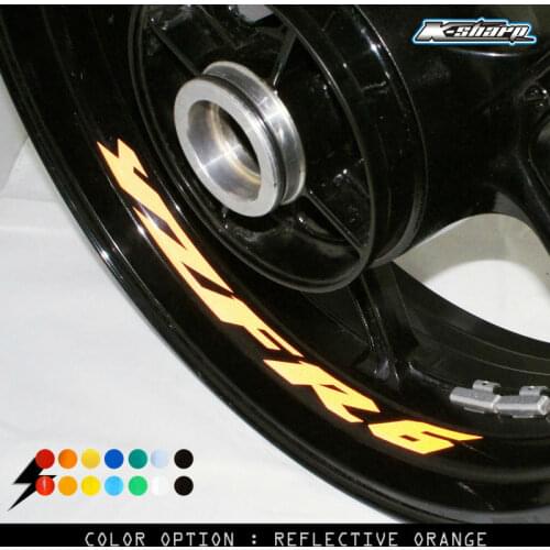 8 X CUSTOM INNER RIM DECALS WHEEL Reflective STICKERS STRIPES FIT YAMAHA YZF R6
