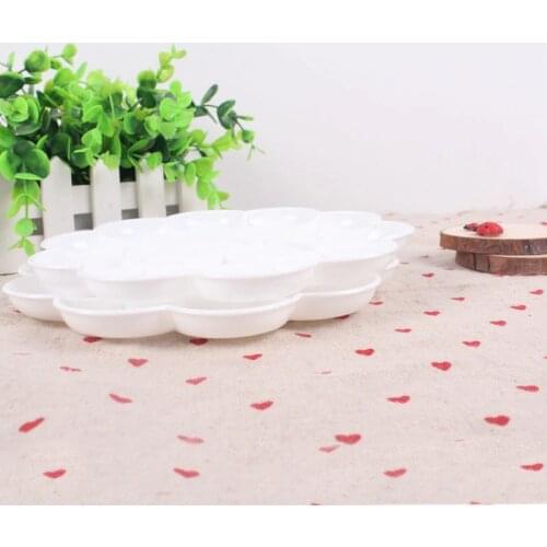 9403 watercolor Palette Plastic Plum Blossom Pigment Watercolor Textile Pigment artist paint palette watercolors empty palette