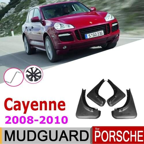 Car Mudguards For Porsche Cayenne 9PA Classic 2010 2009 2008 4 PCS Front Rear Mudflap Fender Mud Flaps Guard Splash Accessories