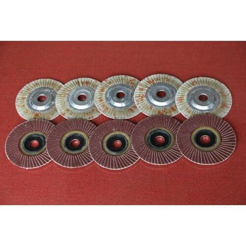 Free shipping 10pcs/set steel core 80-320# grit 100*16mm hard flap discs wheels for angel grinder steel metal polishing sanding