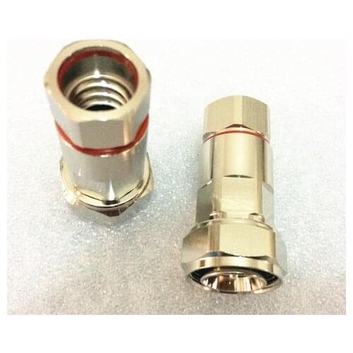 Free Shipping Mini Din 4.3-10 male straight clamp for 1/2 superflexible RF Coaxial cable