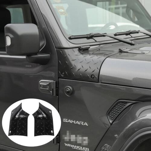 Side Outer Cowl Body Armor Covers Corner Guards For Jeep Wrangler JL JLU 2018