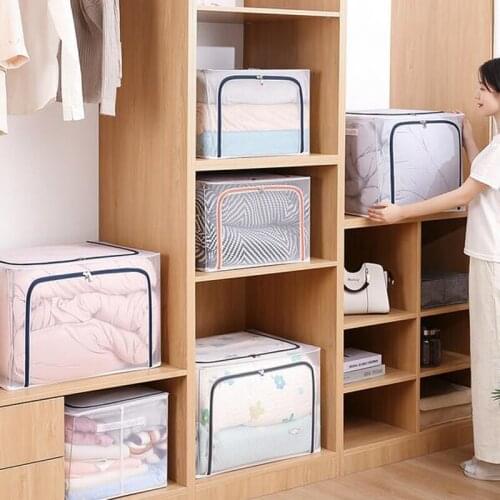 Large capacity transparent mesh storage box convenient sorting wardrobe clothes sundries toys underwear sorting storage box