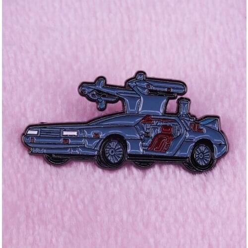 Ghostbusters to the future ambulance brooch retro 80s movie inspired jewelry