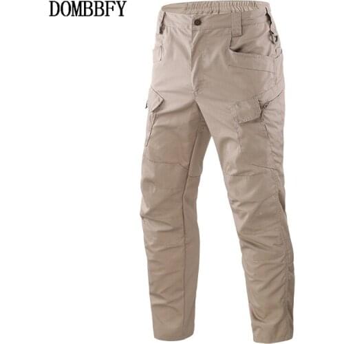 Mens Tactical Pants Multiple Pocket Elasticity Military Urban Commuter Tactical Trousers Men Slim Fat Cargo Hunting Pants 5XL