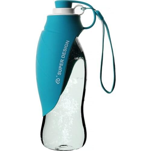 Pet Dog Water Bottle Wholesale Stocked Silicone Plastic Travel Drink Feeder Portable