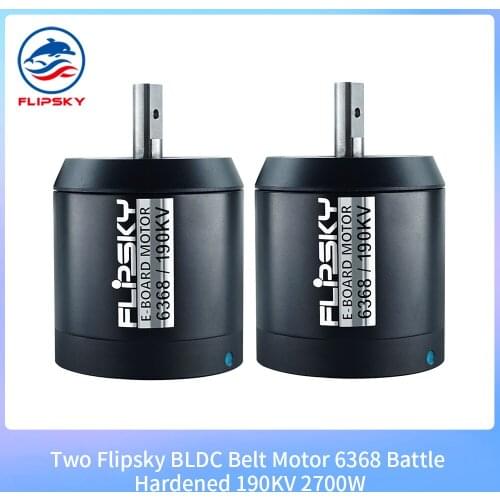 Two Motors Kit Flipsky Sensored Brushless DC Motor Battle hardened 6368 190KV 2700W For Electric Skateboard Longboard