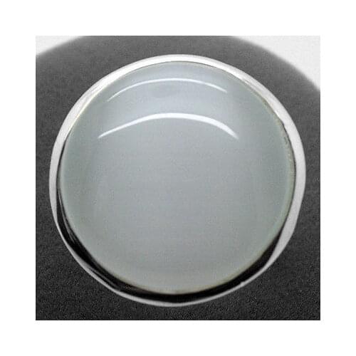 Wholesale good Rare White Opal Cat Eye 24mm 925 Sterling Silver Jewelry Ring Size 7/8/9/10 Genuine Natural stone gems Fortune Lu