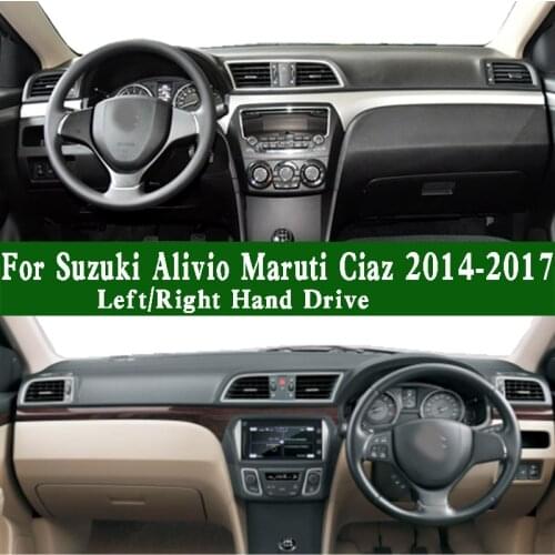 Fits Suzuki Alivio Pro Maruti Ciaz SHVS RS GL M T Zeta Petrol AT 2014 2015 2016 2017 Dashmat Dashboard Cover Pad Dash Mat Carpet