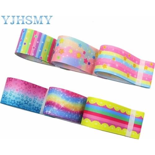 L-20406-233 1-1/2”Cartoon star pattern Ribbon , 5 yards DIY handmade hair accessories Material , Bow Decoration Ribbons