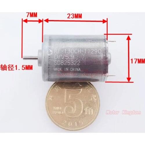 Mabuchi RF-130CH-11290 DC 5.9V 7200RPM 17mm*23mm Round Spindle DC Motor DIY Hobby Toy Model Servo Engine CD DVD Player