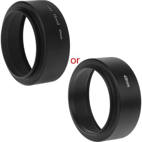 2021 New Universal 49mm Long Focus Lens Hood Screw-In Mount for canon DSLR SLR Camera