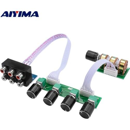 AIYIMA 5.1 Amplifier Preamplifier Tone Board 6 Channel Independent Passive Preamp Tone Volume Adjustment For 5.1 Home Theater