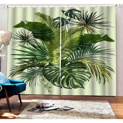Custom 3D Curtains Blackout Window Curtains For Living Room Bedroom Modern Fashion Kitchen Door Drapes Thick Curtain