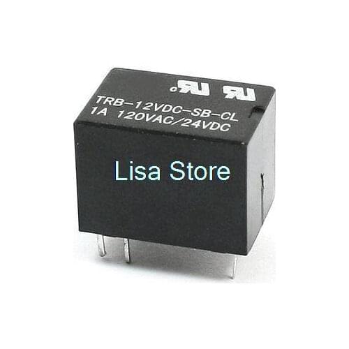 SPDT 6 Pins PCB General Purpose Power Relay 12VDC Coil Voltage