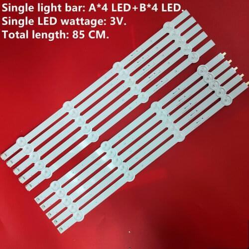 10 PCS/set LED backlight strip for SV0420A88 REV3 A B 131126-WS-420-040-PEAR1-C5-R/L tx-42as500e V42FWSD01