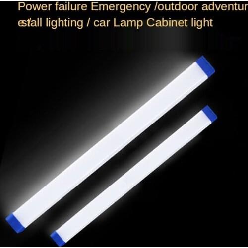 Led Rechargeable Long Light Bulb Household Magnetic Power Outage Emergency Lighting Outdoor Camping Mobile Lamp