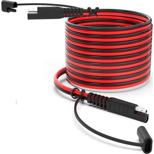 15Feet SAE to SAE Extension Cable, Quick Connect Disconnect SAE Power Connector Cable Wire Harness 14AWG with Dust Cap