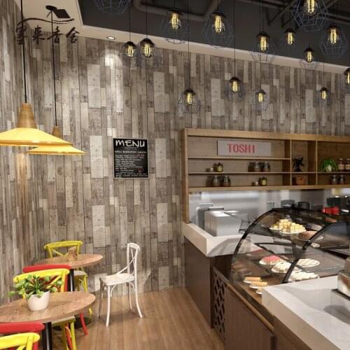 Vintage Vinyl Film Sticker Self-adhesive Wood Plank 3M Rustic Wood Wallpaper Shiplap Peel and Stick Contact Paper