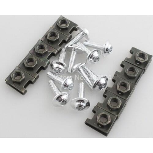 10 x Chrome M6 6MM Aluminum Fairing Bolts Body Fastener Clip Screw SportBike Motorcycle Universal New