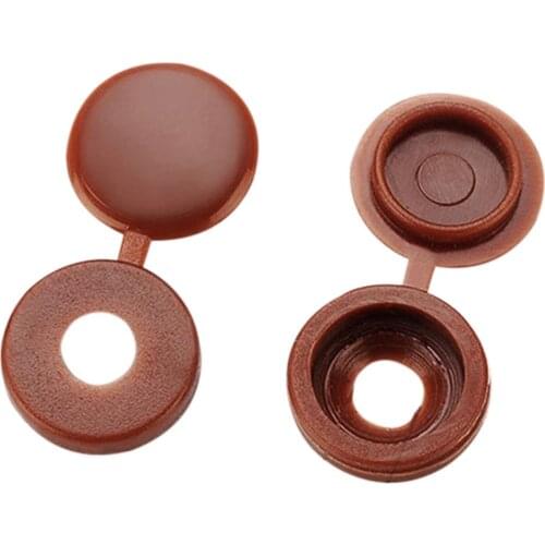 100 Pcs/Set Plastic Screw Cover Fold Snap Protective Cap Button For Universal Home Furniture Decor Cover Caps Nuts