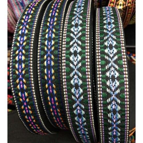 20yards/lot wide about 2.5CM Woven Jacquard Ribbon geometric for clothing accessory ZH-5732