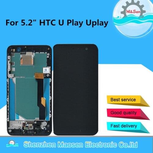 5.2" Original M&Sen For HTC U Play Uplay LCD Screen Display+Touch Panel Digitizer Frame For HTC U Play Uplay