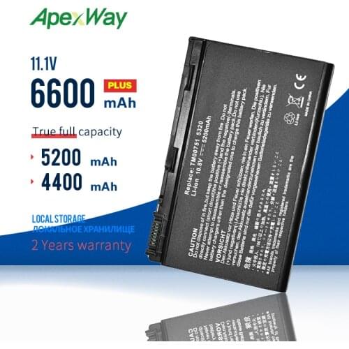 10.8V Laptop Battery For Acer Extensa 5220 5620G 5620Z 5630 7220 7620 Series TravelMate 5320 5520 5710 Series TM00751 TM00742