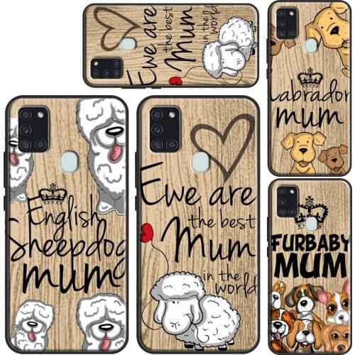 Labrador Jack russell terrier mum puppy Cover Case For Samsung A32 A52 A72 A12 A21S A20e A11 A31 A51 A71 A10 A30S A40 A50 A70