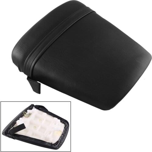 Black Motorcycle Rear Passenger Pillion Cushion Seat Back Cover Seats For Yamaha YZF R6 YZFR6 1998 1999 2000 2001 2002