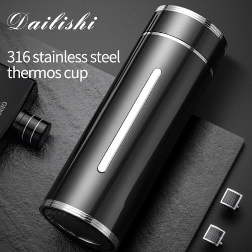 Upmarket Thermos cup 316 stainless steel portable water cup for men and women creative car tea cup business gift cup