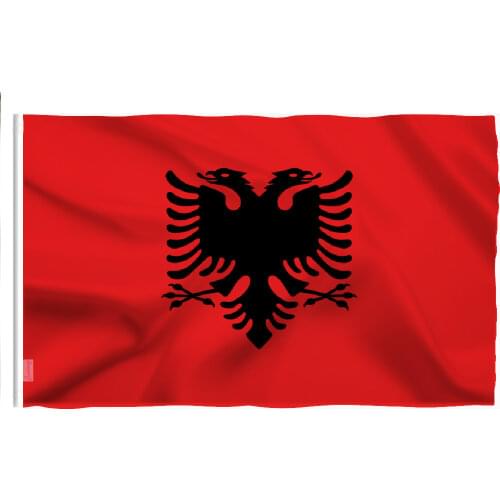 Albania Flag Double Headed Eagle OUTDOOR INDOOR BANNER ALBANIAN Arms 90*150cm National Flag parade/Festival/Home Decoration