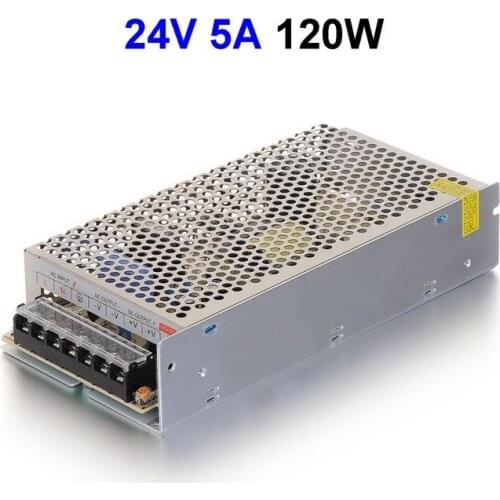 30pcs DC24V 5A 120W Switching Power Supply Adapter Driver Transformer For 5050 5730 5630 3528 LED Rigid Strip Light