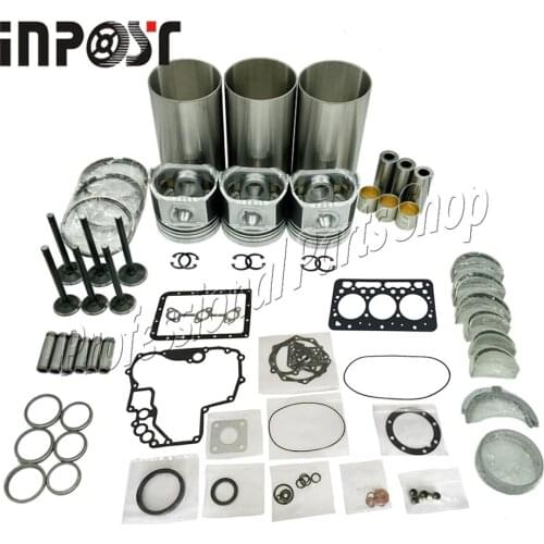 D662 Rebuild Overhaul Kit With Piston Rings Gaskets Bearings Valves For Kubota D662 Rebuild Overhaul Kit