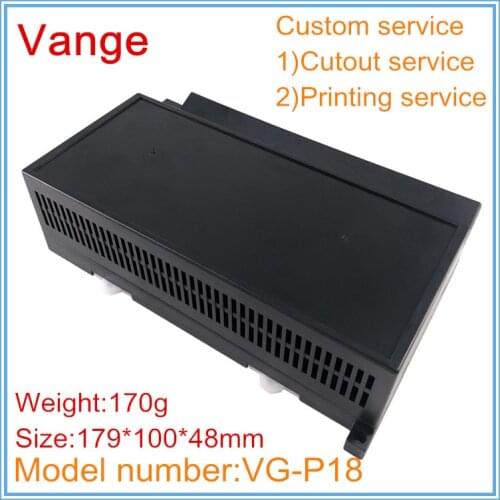 1pcs/lot micro control system chassis housing ABS plastic instrument boxes enclosure 179*100*48mm for PLC electronic product