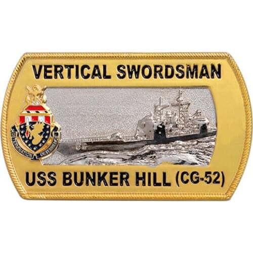 Brass Stamped Souvenir Coin with Hard Enamel