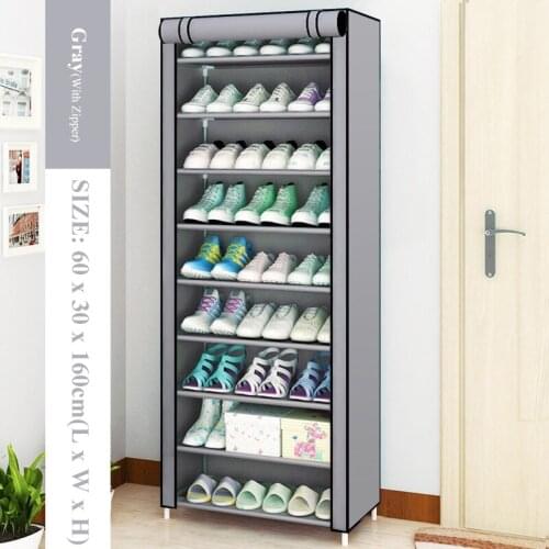 Multilayer Shoe Cabinet Dustproof Shoes Storage Closet large Space-saving Assemble Organizer Holder Shoe Rack for Home Furniture