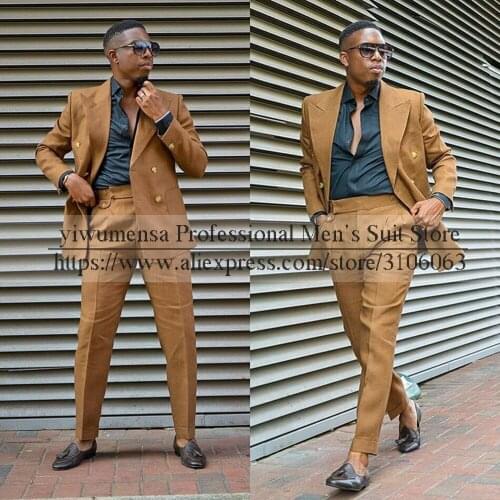 YIWUMENSA Tuxedos Spring/Autumn Double Breasted Men Jackets Custom Made Smart Casual Business Best Man Suits Blazers Prom Gowns