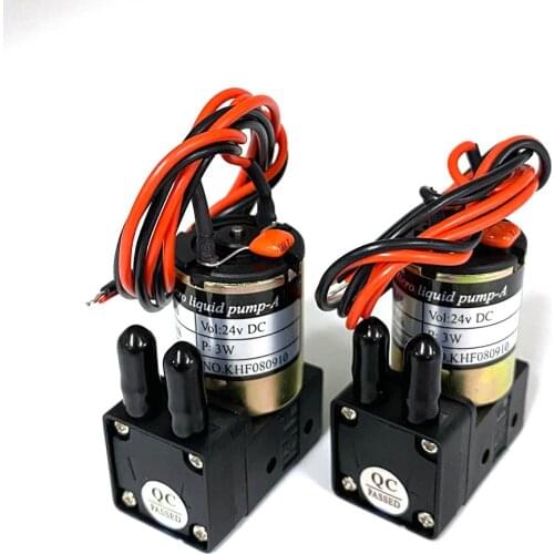 New ​KHF Small Ink Pump 24VDC 3W 100-200ML/min Micro Diaphragm Liquid Pump for Large Format Eco Solvent Printers