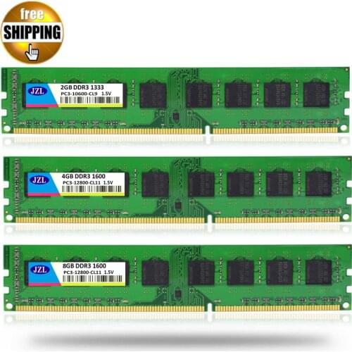 JZL LONG-DIMM PC3-12800 DDR3 1600MHz DDR 3 1333 MHz 4GB 8GB 1.5V 240PIN Desktop PC Computer DIMM Memory RAM Only For AMD CPU