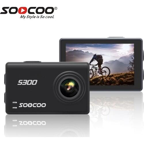 Original SOOCOO S300 Sports Camera Action Cam Ultra HD 1080P 4K 30fps Hi3559V100 IMX377 with WiFi Voice Control 2.35" Touch LCD