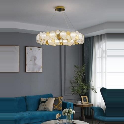 Art Deco Round Oval Iron Glass Gold Designer Suspension Luminaire Lampen Pendant Lamp.Pendant light For Dinning Room Foyer